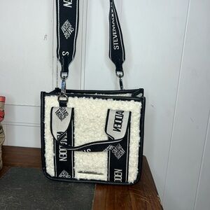 Steve Madden Black and White Crossbody Bag
